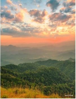 Sunset View from Luxury Homes at CHANDAK GREENAIRY, BORIVALI EAST
