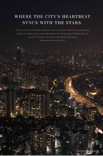 Luxury Night Skyline View from CHANDAK GREENAIRY, BORIVALI EAST