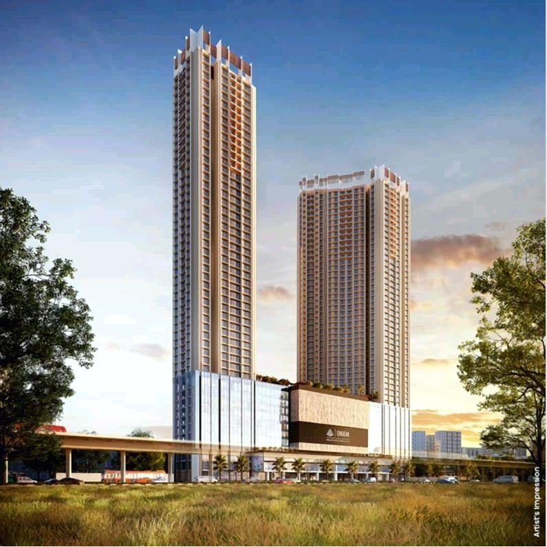 Skyline View of Two Majestic Towers at CHANDAK GREENAIRY, BORIVALI EAST